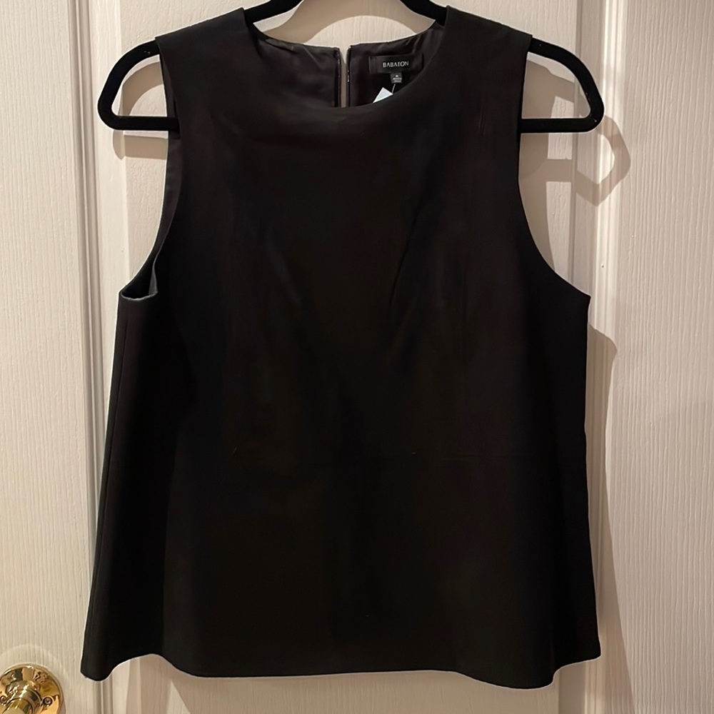 Babaton Sleeveless vegan suede top